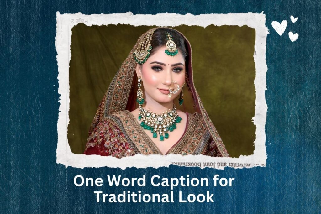 One Word Caption for Traditional Look
